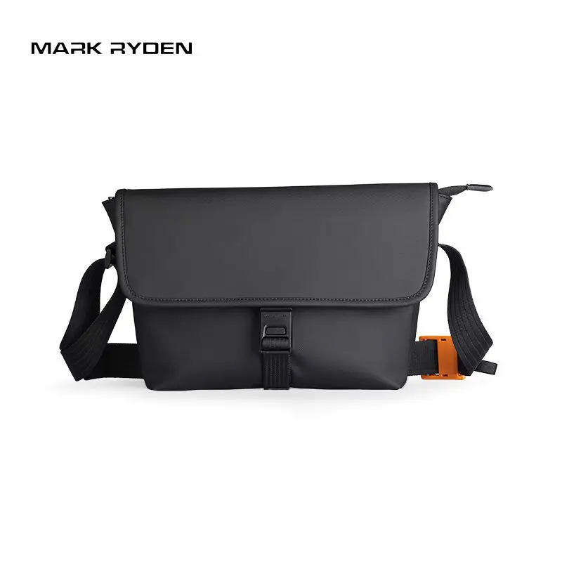 Mark Ryden Men's Bag Oxford Waterproof Crossbody Bag Sport Waist Bag for Men with Back Anti-theft Zipper Bag Outdoor Sling Bag