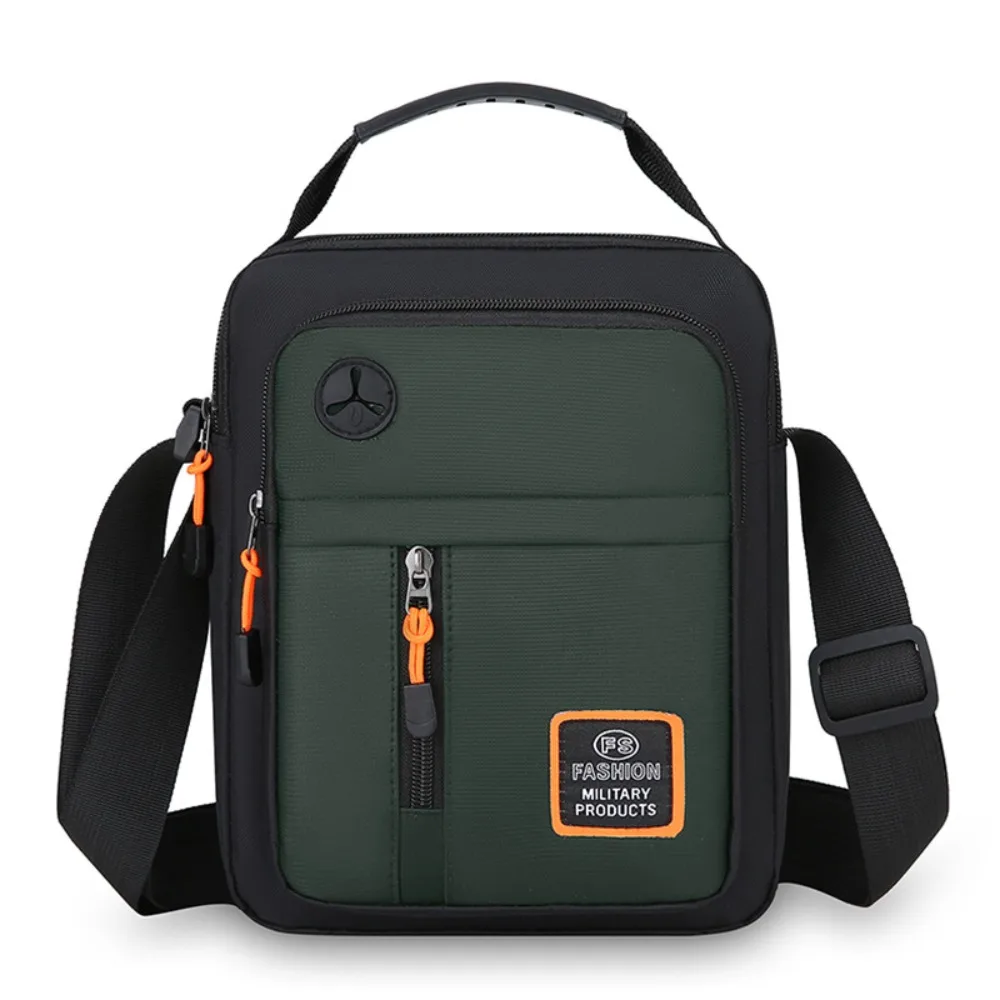 

Fashion Oxford Men Shoulder Bag Large Capacity Waterproof Men's Business Bag Multi-pockets Square Nylon Crossbody Bag Work