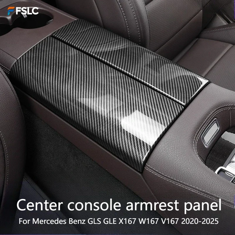 

⭐Genuine⭐Carbon Fiber Style Center Console Gear Shift Panel Cover Trim For Mercedes Benz GLS GLE X167 W167 V167 2020-2025