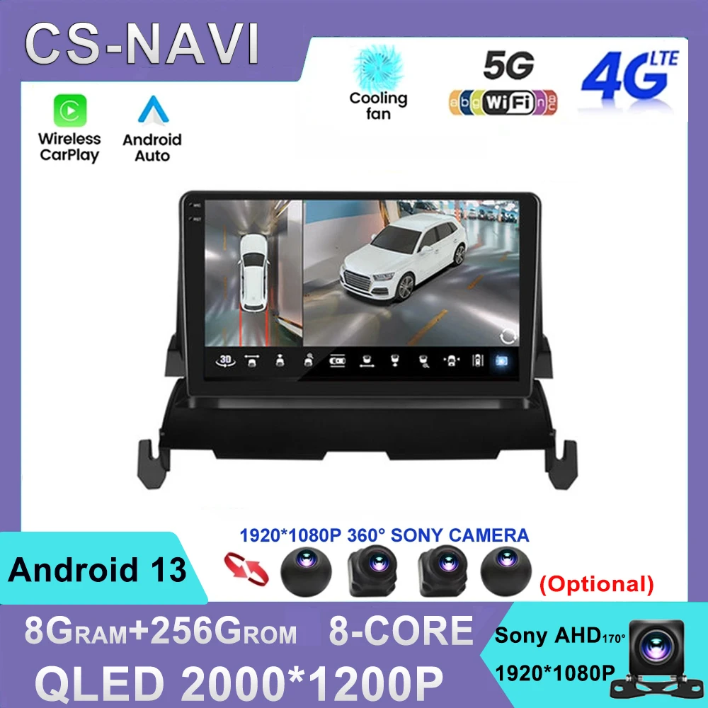 

For Dodge Journey 2009-2012 Android 13 Car Radio Multimedia Tablet Carplay Autoradio Stereo Player 4G WIFI 2Din HiFi Music GPS