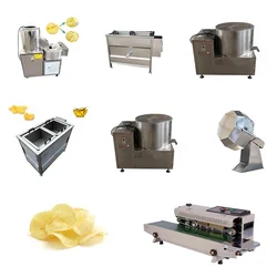 Semi-Automatic French Fries And Potato Chips Production Line French Fries Complete Set Of Equipment