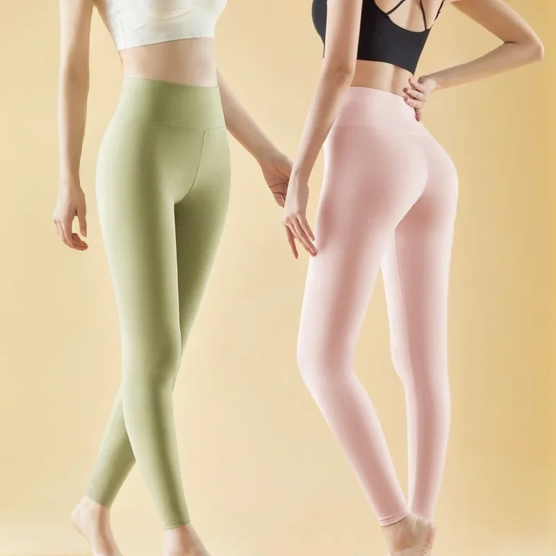 100% algodão collants mulheres leggings longas calças pretas roupas de outono leggings quentes senhoras meias térmicas esportivas meias térmicas