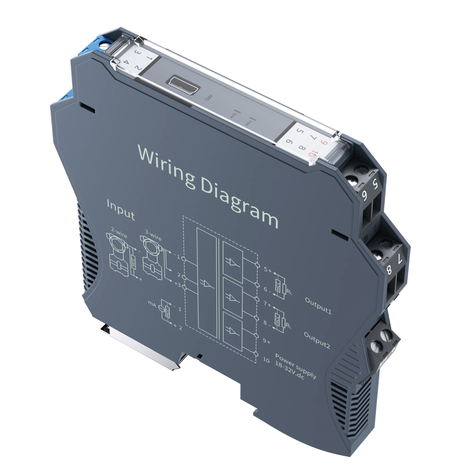 

Smart Signal Transmitter 4-20mA to 0-10V 0-5V 1-5V DC24V Analog Signal Isolator 1 In 1 Out 1 In 2 Out Galvanic Signal Converter