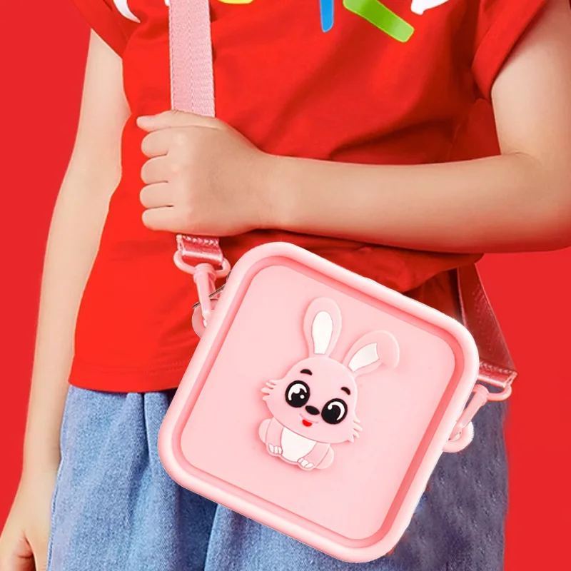 حقيبة أرنب لكاميرا الأطفال متوافقة مع الكاميرا الفورية للأطفال، حقيبة تخزين كاميرات الفيديو الرقمية للفتيات الصغيرات