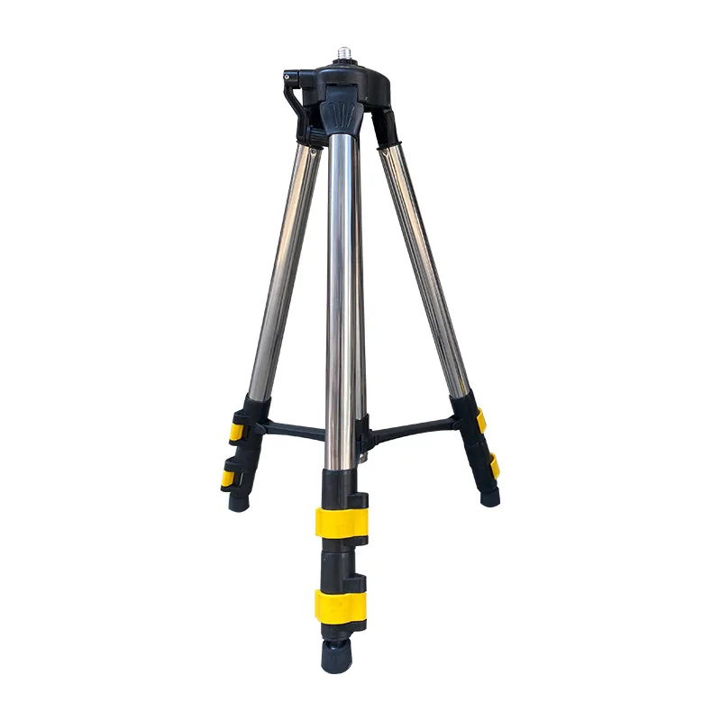 F50 1.5M 3 Height Adjustment Tripod Stand Stainless Steel Extension Bar Tripod Stand for Laser Level Holder with Bubble Level