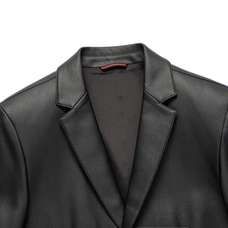 2026 Frühling und Herbst Lederjacken, Lässige Lederanzüge, Herren-Lederjacken und Schaffell-Slim-Fit Hochwertige Jacken – Detail 12