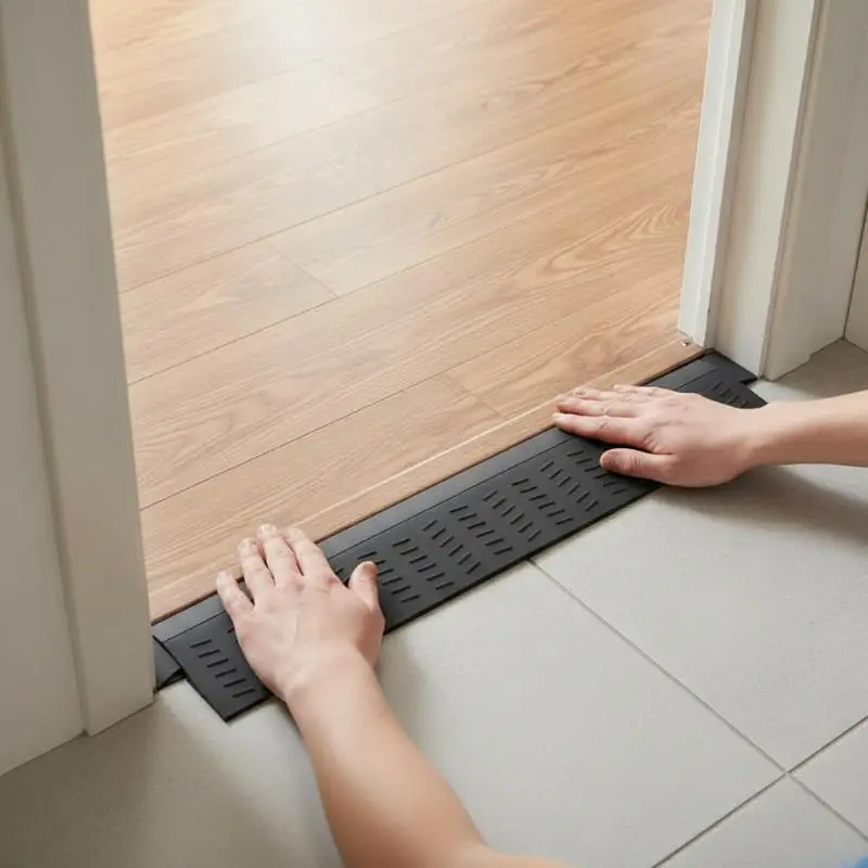 Robot Vacuum Threshold Ramp 2cm Splicing Step Mat Anti Slip Step Over Strip For Home Room Doorway Vacuum Cleaner Crossing