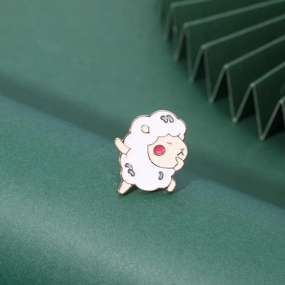 Little Sheep Jesus Messiah Brooches Interest Originality Shirt Lapel Pins Swag Dancing Happy Enamel Brooches Women Men