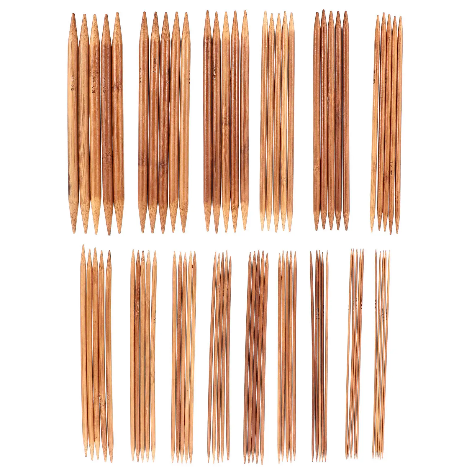 

Набор из 75 двусторонних прямых игл для вязания крючком с заостренным концом