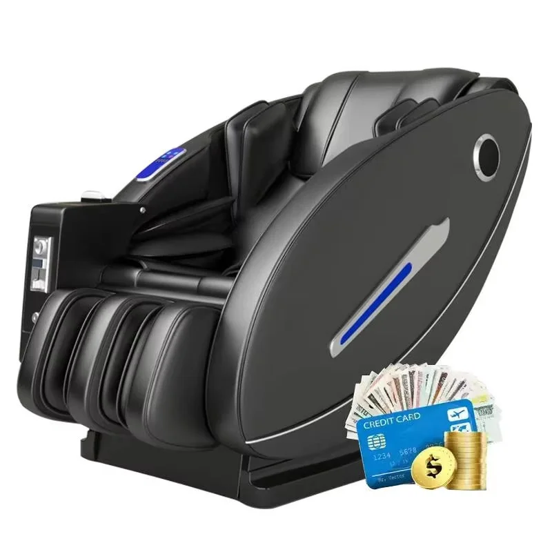 

Trending Luxury 4D Full Body Chair Massager Electric Commercial Paper Money Credit Card Coin Vending Massage Chair