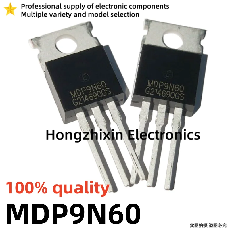 Transistor do efeito de campo, qualidade 100%, MDP9N60, MDP15N60, MDP10N60, MDP11N60, MDP8N60, TO-220 MOS, 10 PCes