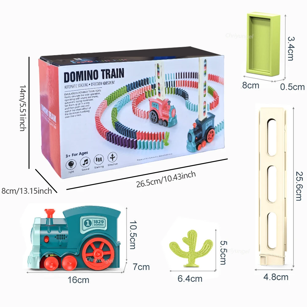 Automatische Domino Trein Auto Elektrische Domino Blokken Legmachine STEM Educatief Speelgoed Verjaardagscadeau voor Kinderen Jongen Meisje