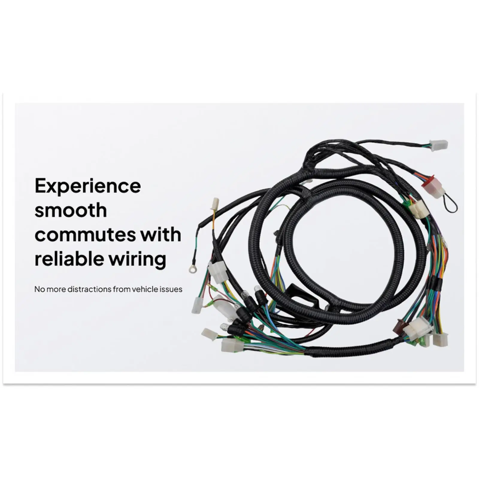 

Durable Plastic Replacement Harness Wiring Cables for 50cc GY6 Scooter Engine Upgrade Car Accessory