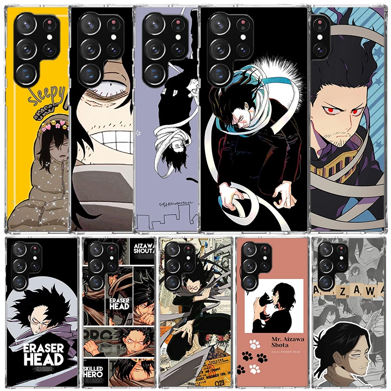 My Hero Aizawa Shouta Phone Case For Samsung Galaxy S22 S23 S24 Ultra S21 S20 FE S10 Plus S10E S9 S8 + S7 Edge Soft TPU Back Cov