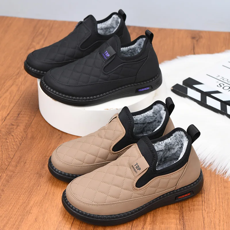Women's Shoes Winter Thickened Cotton Shoes with Fleece for Cold Weather Anti-Slip and Durable for Outdoor Cas Wear botas mujer