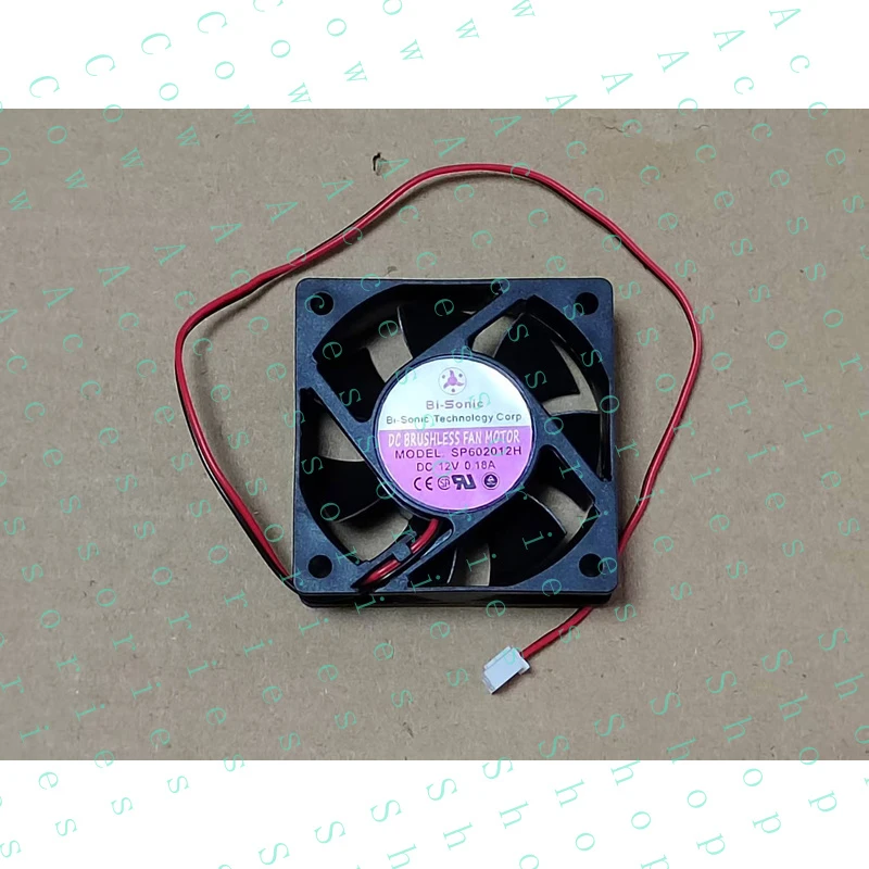 

PP+ 1pcs 0.18A 6CM 6020 2-wire cooling fan SP602012H DC12V