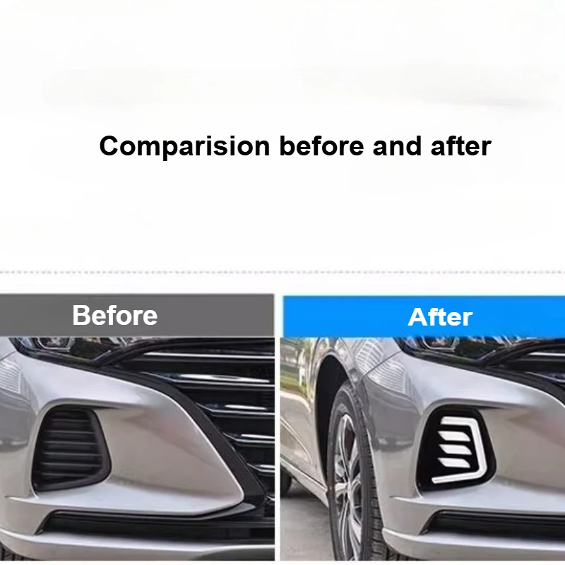 ل Changan Eado Plus 2020 2021 2022 2023 النهار تشغيل ضوء الجبهة الضباب مصباح DRL Led تتدفق بدوره مصباح إشارة الملحقات