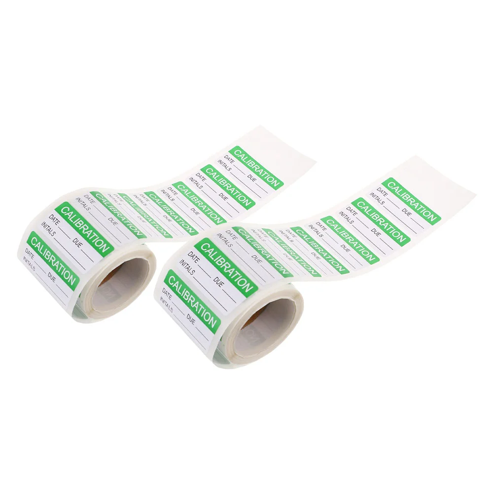 

2 Rolls Label Sticker Nail Stickers Quality Control Self-adhesive Ground Transport Labels Calibration Inspection for