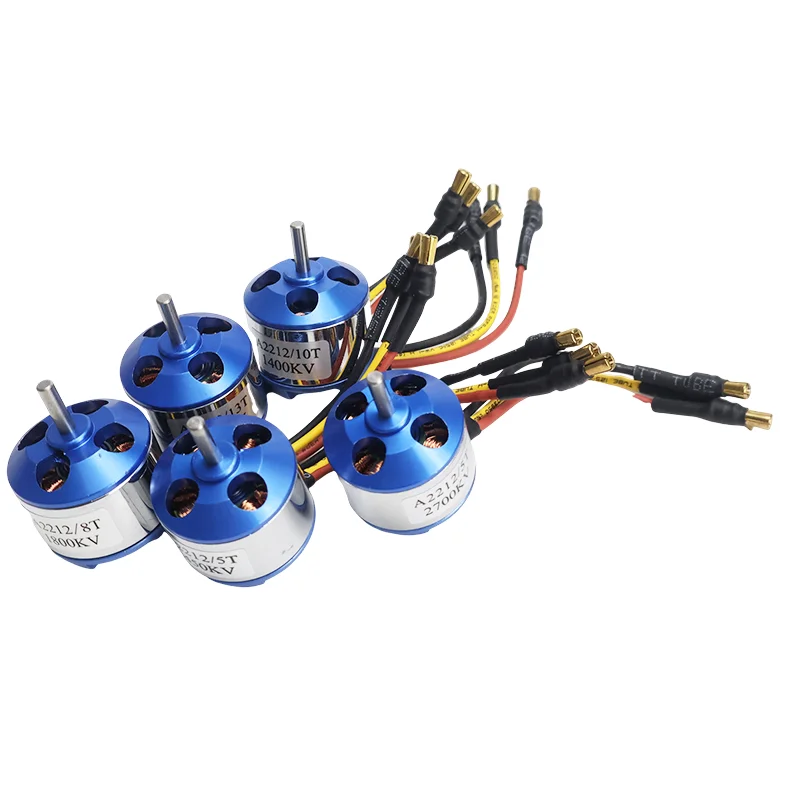 A2212 Blue Brushless Motor 1000KV 1400KV 1800KV 2450KV 2700KV for RC Airplane Platform Multi-Rotor Outrunner Brushless Motor