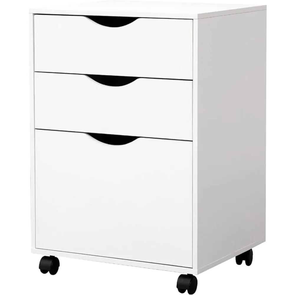 

3 Drawer File Cabinet Shelving Mobile Vertical Filing Cabinet Fits A4 Legal Paper and Letter Paper for Home Office Cd Transport