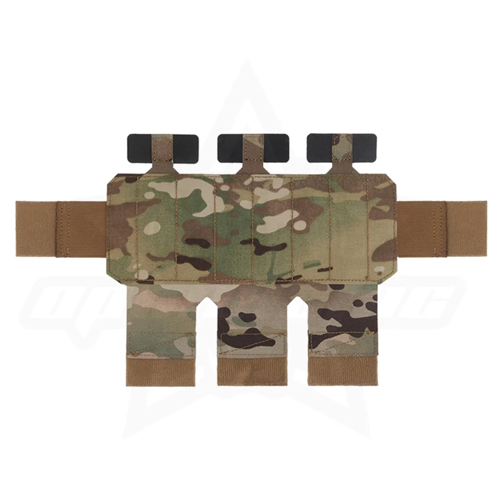 OphidianTac Bolsa para revistas de triple rifle multiusos Panel MOLLE para M4 5,56 7,62 Mag Vest Chest Rig