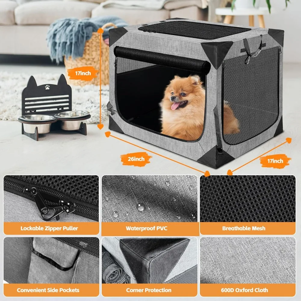 Caixa para cães 30x21x21 polegadas para cães grandes ou médios, design portátil e dobrável perfeito