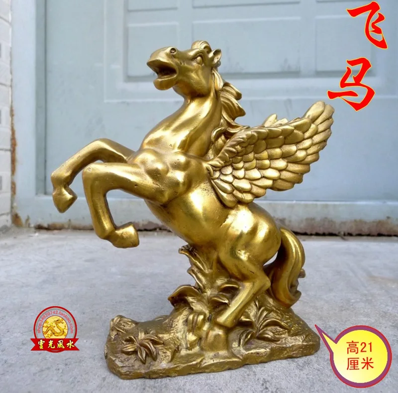 

Penawaran khusus 2014 maskot kuda ornamen tembaga Wang karir Pegasus Pentium peralatan transportasi