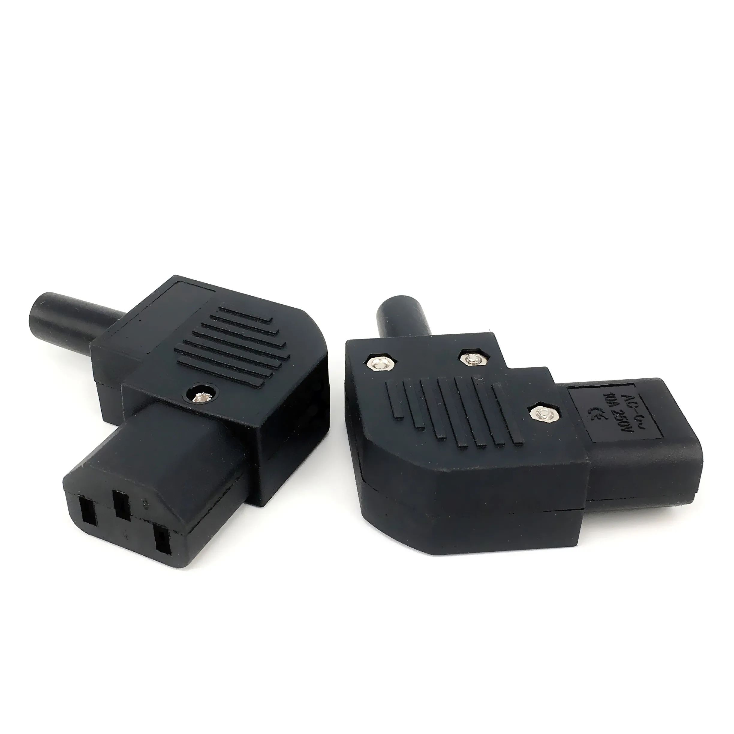 250 فولت 10a الكوع 90 درجة IEC320 C13 C14 PDU UPS السلكية مخرج طاقة تجميع تركيب موصل لوحة كهربائية وعاء التيار المتناوب المقبس التوصيل