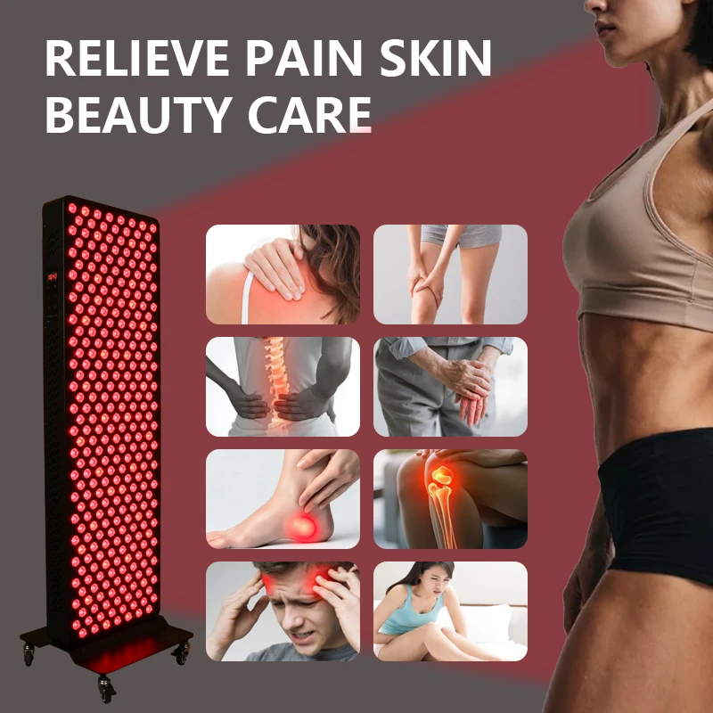 RLP300 V2 1500W Dual Chip 630/660/670nm & 810/ 830/850/1060nm Flicker Free Red Light Therapy Panel for Pain Relief and Skin Care