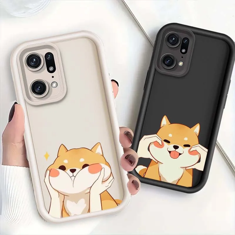 Cute Cartoon Puppy For OPPO A58 A77 A77s A57e A57s A57 A55 A53s A53 Pro 4G Eye Ladder Phone Case Cover