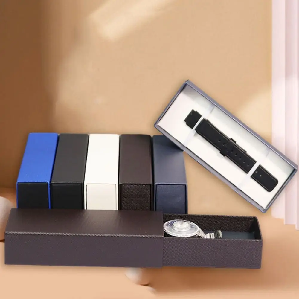 

High Quality PU Watch Gift Box Right Angle Premium Wristwatch Display Box Luxury Travel Pocket Watch Case
