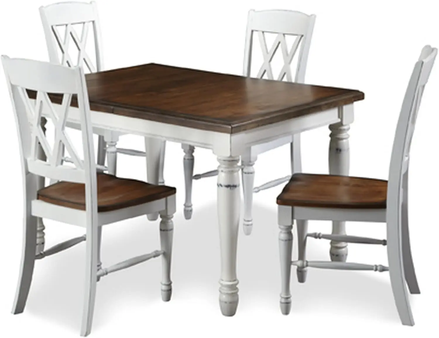 White Oak 5Piece Dining Set by Home Styles, 5 Piece