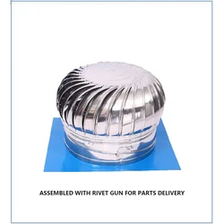 Stainless Steel Roof Ventilator Round Polished Air Vent 350mm Type 5