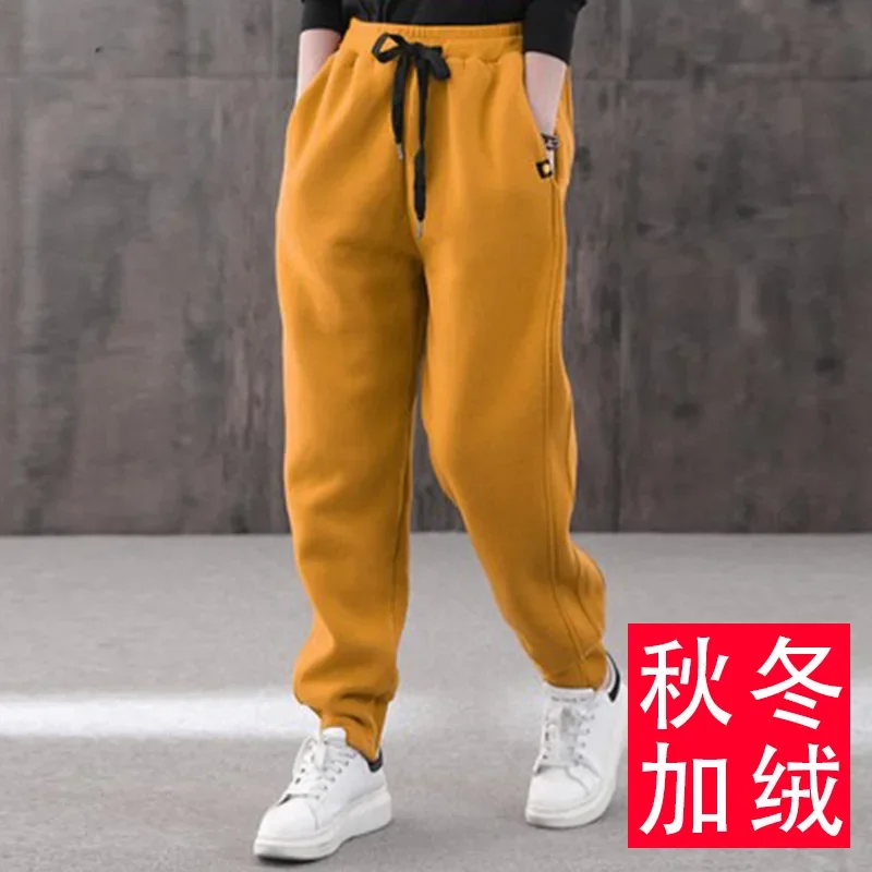 Oversized 5xl Thicken Sweatpants Womens Warm Plus Velvet Harem Pants Snow Fashion Boyfriend Pantalones High Waist Winter Trouser