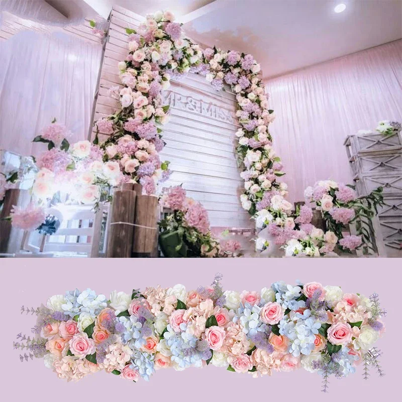 

Wedding Props Simulation Flowers Wall Flower Row, Road Arch Door, Round Pavilion Decoration Wedding Arrangement, Fake Flower Art