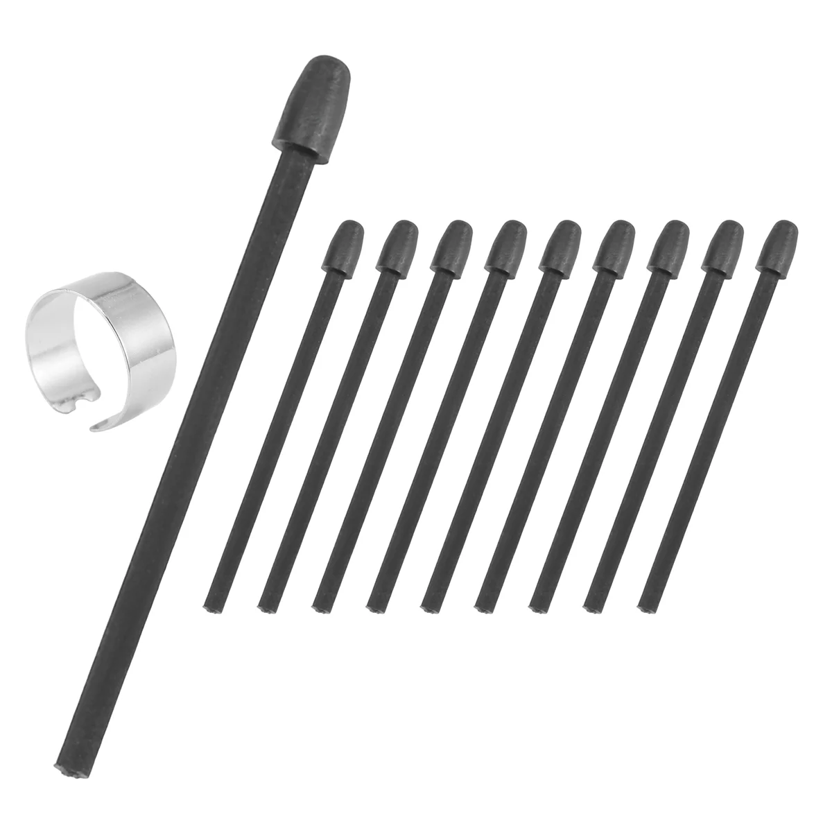 Abqr 10 peças de pontas de caneta marcadora para caneta notável 1/2 para caneta2/caneta mais pontas macias de substituição, pontas com ferramenta