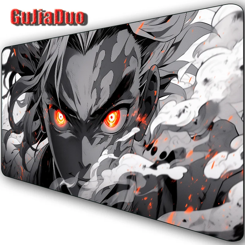 

Rengoku Kyoujurou Mange Mouse Pad Computer Table Pad XXL Anti-slip Anime Mousepad Gaming Room Accessories Desk Mat Gamer Cabinet