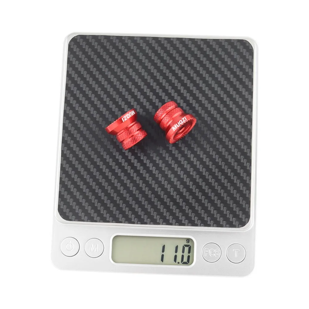 1 Pair Aluminium Alloy Bike Hub Nut Lightweight High Strength Bicycle Axle Nut Brilliant in Color Rust Prevention