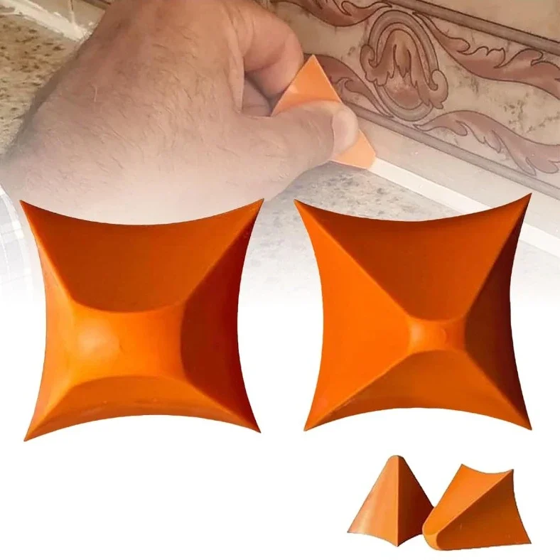 2/4 PCS Silicone Caulking Tool Kit, Multi Angle Caulk Scraper and Applicator Set for Grout, Tile, Window, Bathroom
