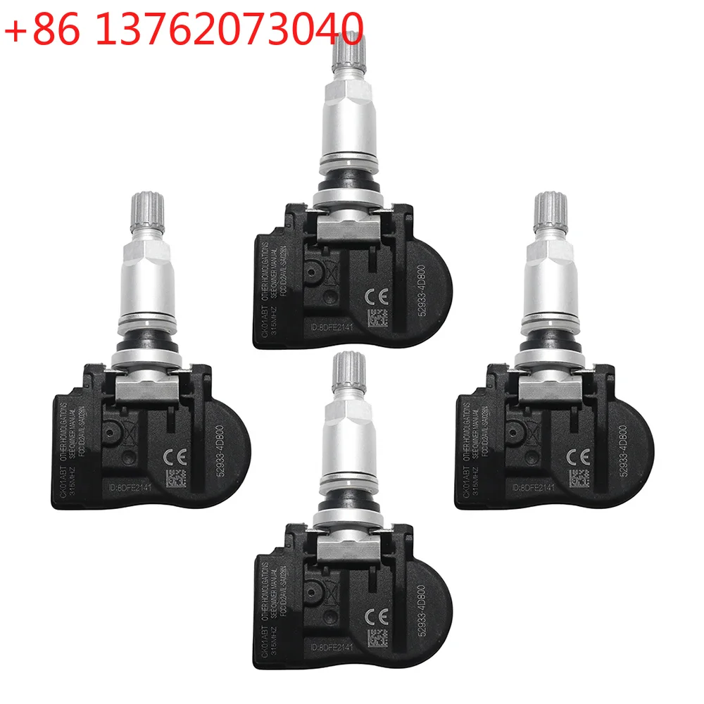 4Pcs Tire Pressure Monitor Sensor 529334D800 For Hyundai SantaFe Veracruz Entourage KIA Sedona 315MHz 529334D200 529334D000 TPMS
