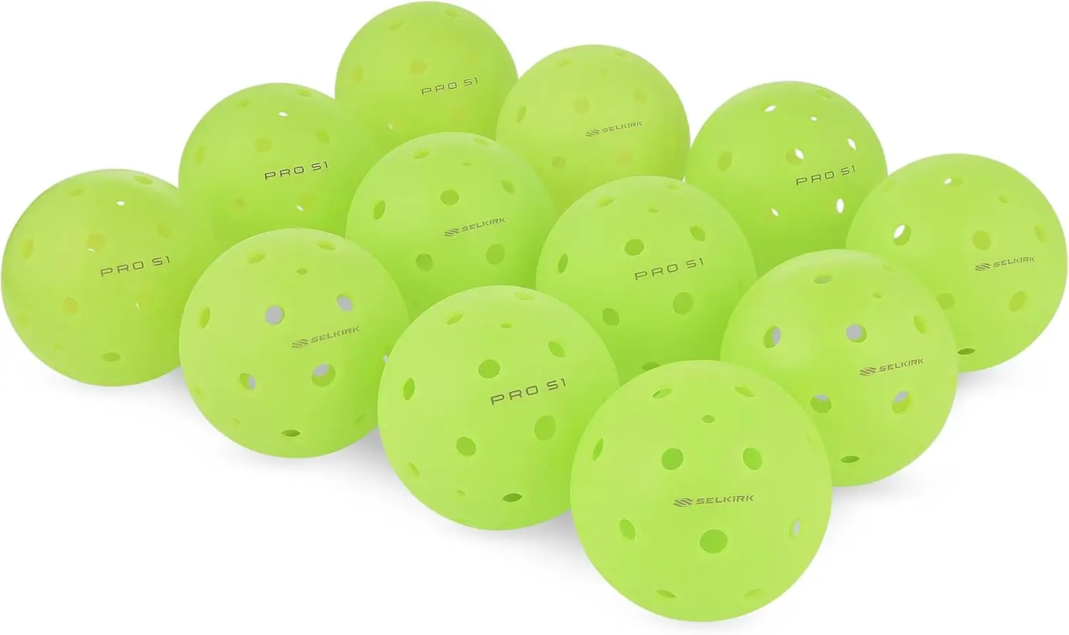 Selkirk Pro S1 Ball  Crack-Resistant 38 Hole Outdoor Pickleball Balls  USAPA Approved Pickle Ball for Tournament Play