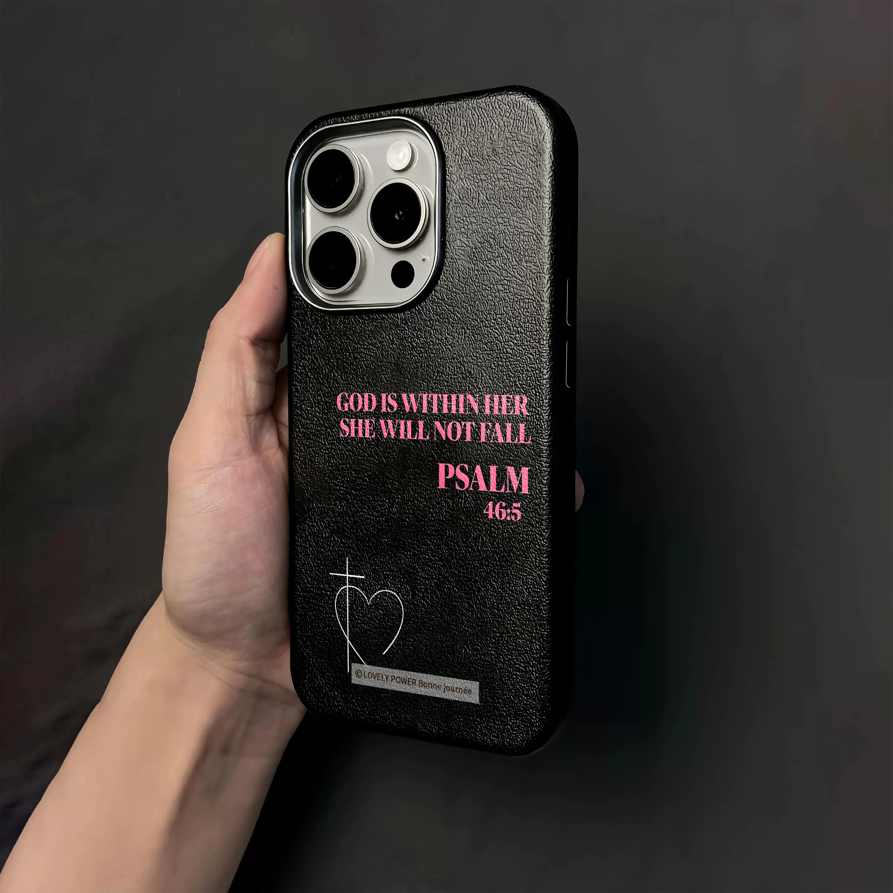 Luxuriöse PSALM Bibel Frauen Kreuz Hülle für iPhone 16 Pro Max Hüllen iPhone 17 11 12 13 ProMax 14 15 16 Plus 8 XS XR Stoßfeste Schutzhülle – Detail 4