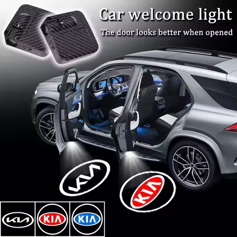 2pcs LED Car Door Projector Light Car Accessories For Kia Stinger Sportage Picanto Stonic Forte 5 3 4 K7 K5 K8 K3 Soul K9 Seltos