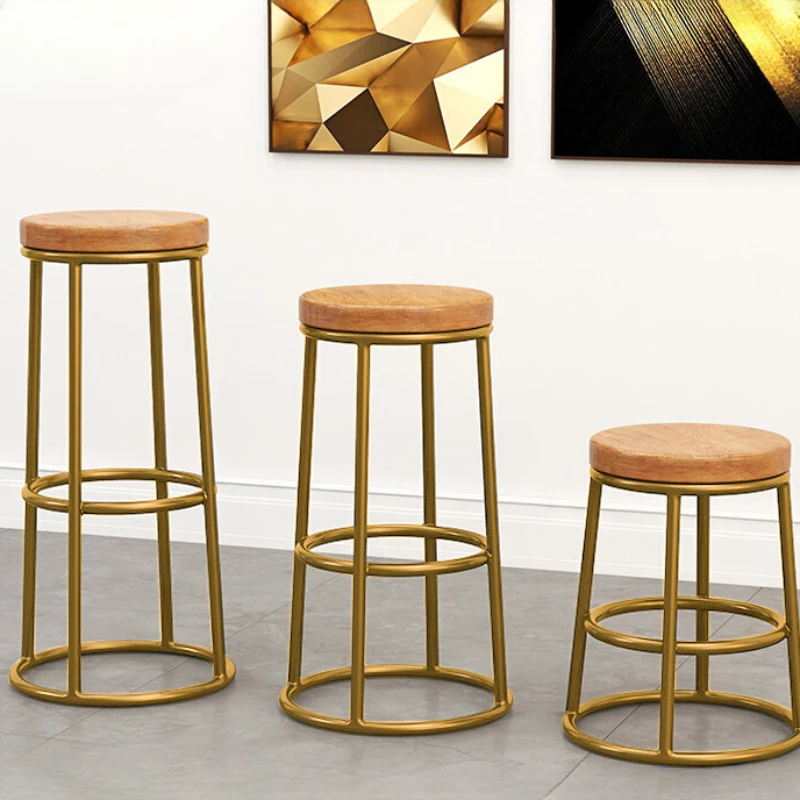 

Bar Stool Counter Kitchen Stools Chair Comfortable Cafe Chairs Luxury Nordic Design Taburete Alto Furniture Salon Industrial
