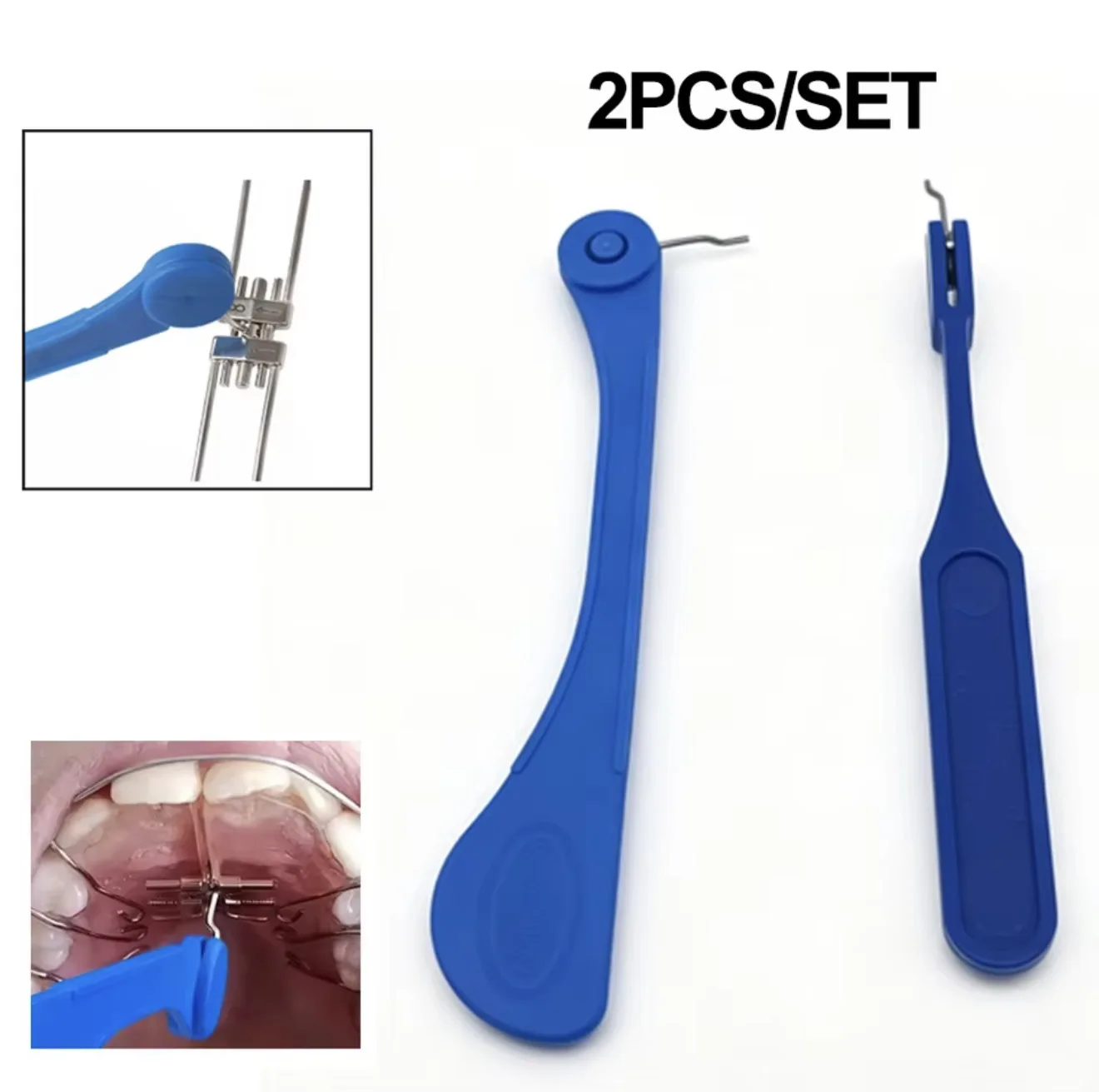 DENILK 2Pcs Dental Implant Expansion Screw Rapid Orthodontic Palatal Expander Swivel Adjustment Keys Ortho Brace Dentistry Instr