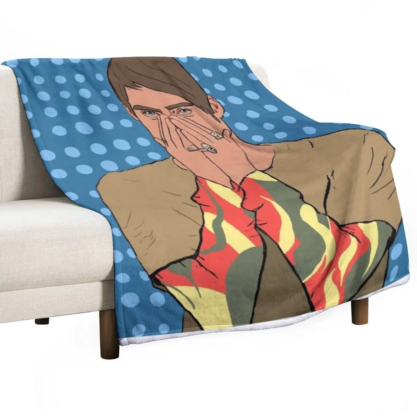 

SNL Stefon Throw Blanket Luxury Brand Blanket Giant Sofa Blanket Furry Camping