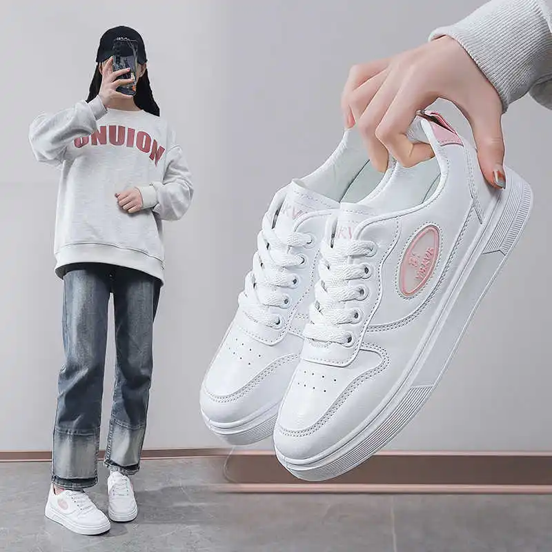Round Nose Ecoleather Red Boots Woman Shoes Woman Boots Women's Walking Basketball Sneakers Sports Special Upper Beskete