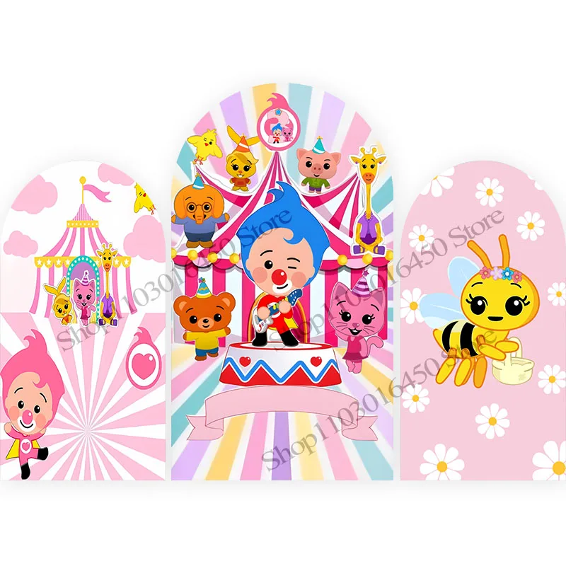 

Plims Arch Double-Sided Photography Background Polyester Birthday Party Studio Props Decoration