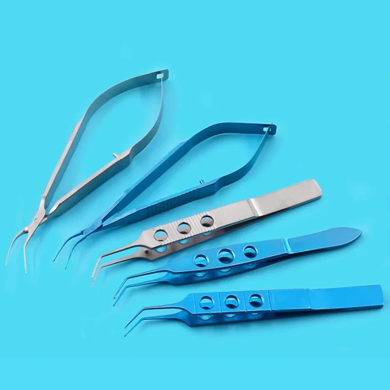 

Two-Piece round Head Duck-Bill Tweezers Ophthalmic Microinstrument for Crystal Implant Surgery Dovetailing Surgical Tool