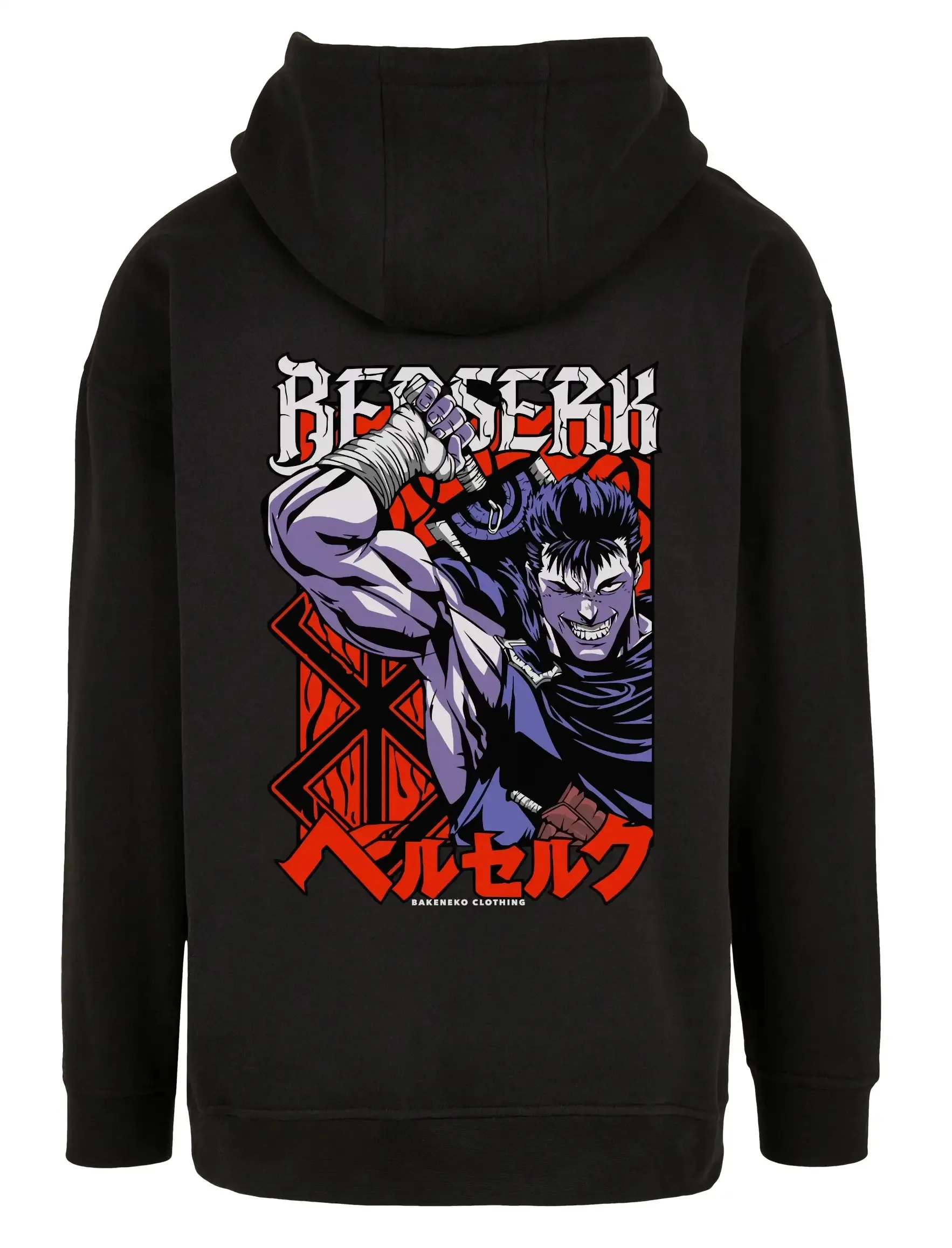 เสื้อฮู้ดลายกราฟิกอนิเมะคลาสสิก Berserk Guts สำหรับผู้หญิงและผู้ชาย แฟชั่นหลวมสบาย สไตล์ลำลอง โอเวอร์ไซส์ Y2k สตรีท ฮิปฮอป